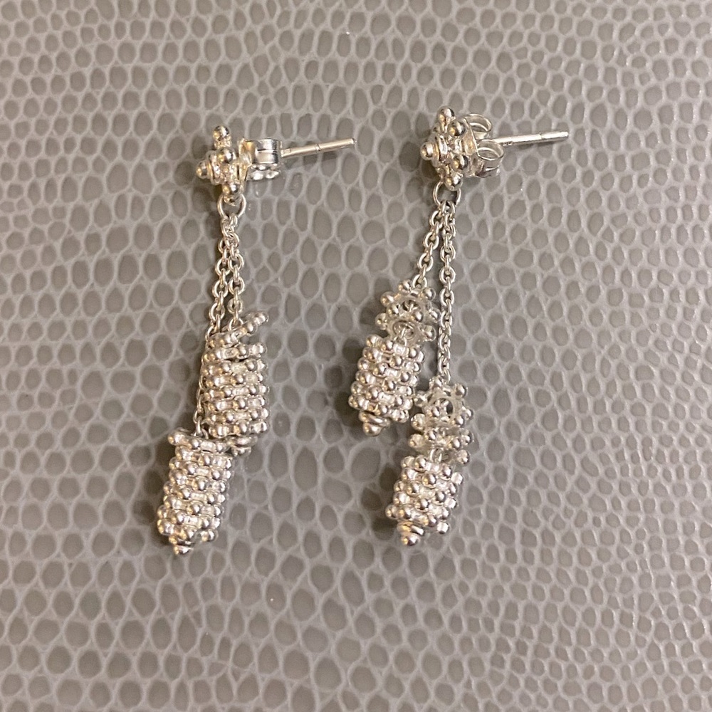 LINKS OF LONDON STERLING SILVER EFFERVESCENT DROP EARRINGS *RARE*